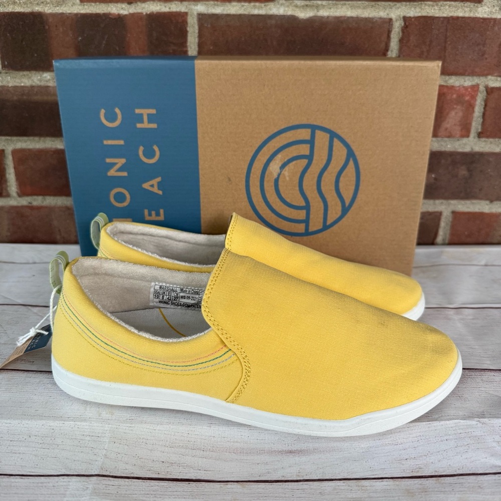Vionic Beach Marshall Slip On Shoes Sneakers Yellow Women’s US 10 M